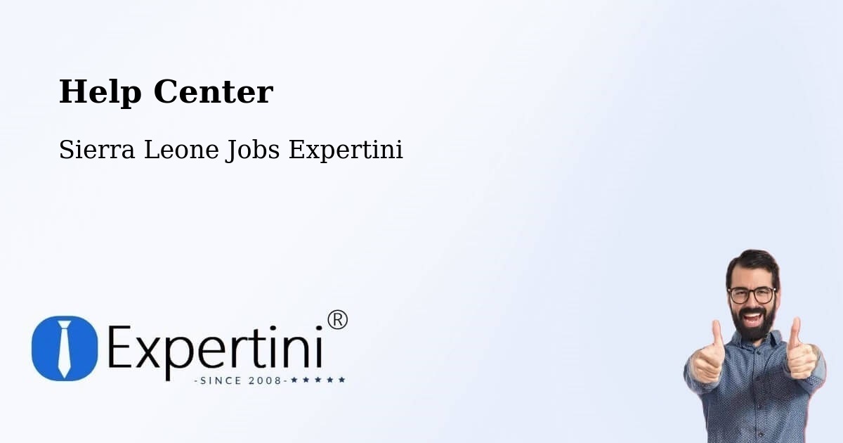 Help Center – Largo - Sierra Leone Jobs Expertini