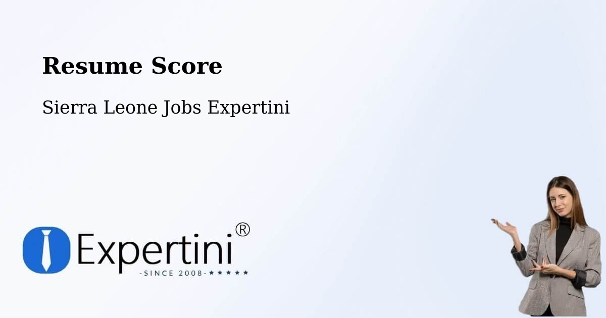 Resume Score & Job Description Match Tool – Largo - Sierra Leone Jobs Expertini